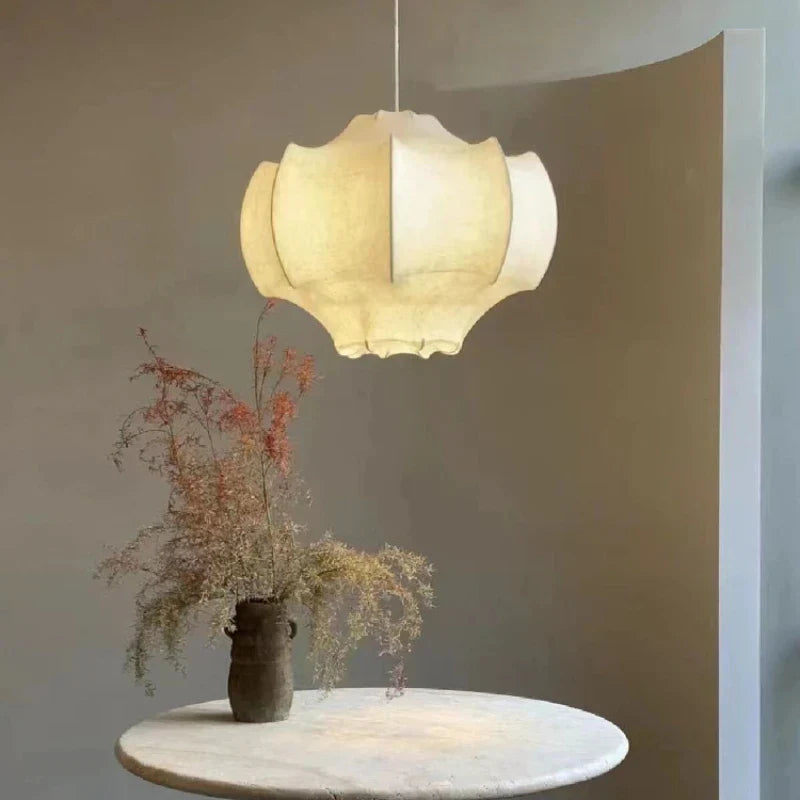 DecorBites™ Italian Silk Pendant Lights: Designer Luxury for Interior Decor in Living Room, Bedroom, Dining.