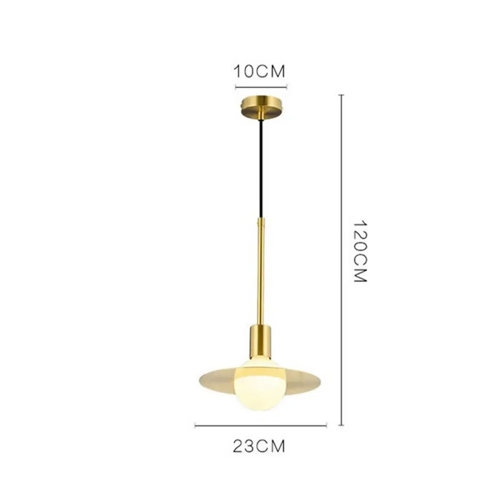DecorBites™ Glass Ball LED Pendant Light: Modern Moon Design for Stylish Home Decor