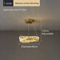 DecorBites™ Crystal Ceiling Chandelier: Modern Luxury LED Pendant Light for Kitchen Living Room Hall Décor