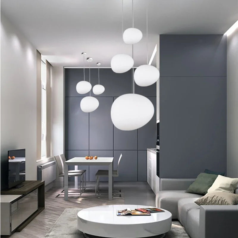 DecorBites™ Gregg Glass Pendant Light: Stylish LED Hanging Lamp for Dining Kitchen LOFT.