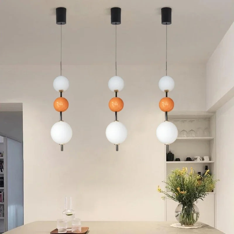 DecorBites™ Glass Ball LED Pendant Light for Living Dining Bedroom