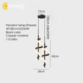 DecorBites™ Gold Copper LED Wall Sconce for Bedroom Living Room Hallway