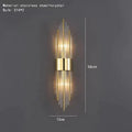 DecorBites™ Clear Crystal LED Wall Lamp Stainless Steel Sconces for Bedroom Dining Room