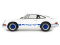 1973 Porsche 911 RSR Carrera White with Blue Stripes 1/18 Diecast Model Car by Solido