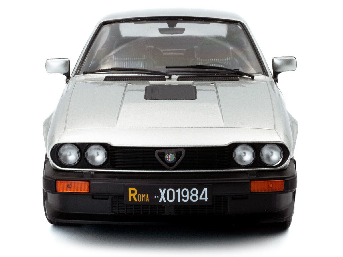 1984 Alfa Romeo GTV6 Silver Metallic 1/18 Diecast Model Car by Solido