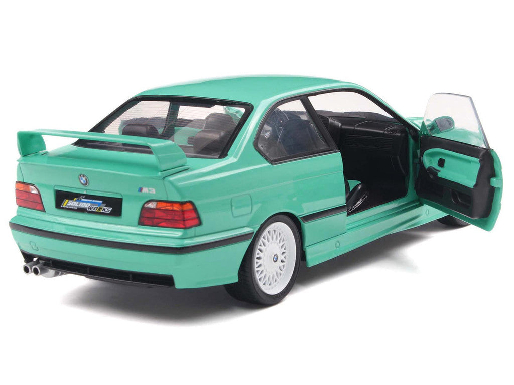 1991 BMW E36 M3 "Solido Works" Mint Green with Mint Green Interior 1/18 Diecast Model Car by Solido
