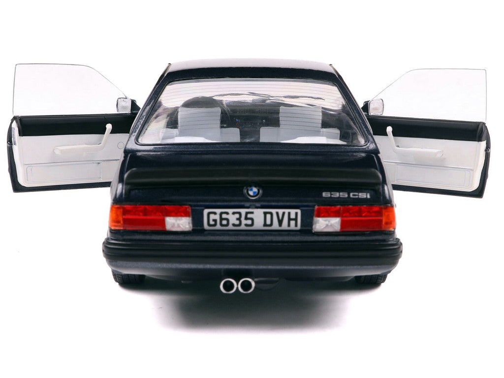 1984 BMW 635 CSI (E24) Macau Blue Metallic 1/18 Diecast Model Car by Solido