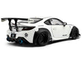 2024 Toyota GR86 LBWK Body Kit RHD (Right Hand Drive) Pearl White with Carbon Hood 1/18 Diecast Model Car by Solido