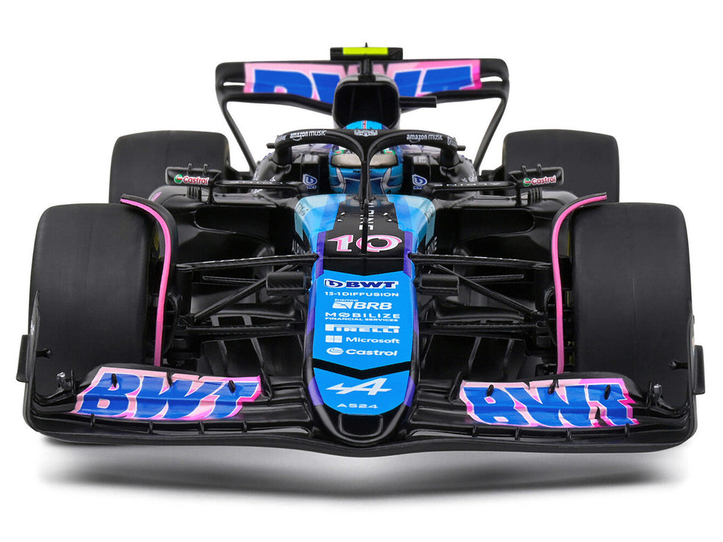 Alpine A524 #10 Pierre Gasly "BWT" Formula One F1 Monaco GP (2024) "Competition" Series 1/18 Diecast Model Car by Solido