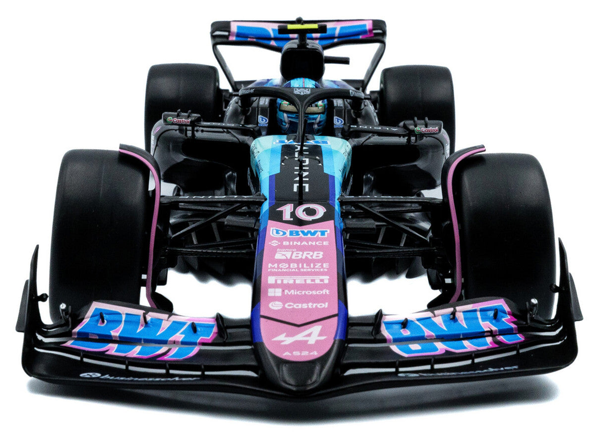 Alpine A524 #10 Pierre Gasly "BWT" 3rd Place Formula One F1 "Sao Paulo GP" (2024) "Competition" Series 1/18 Diecast Model Car by Solido