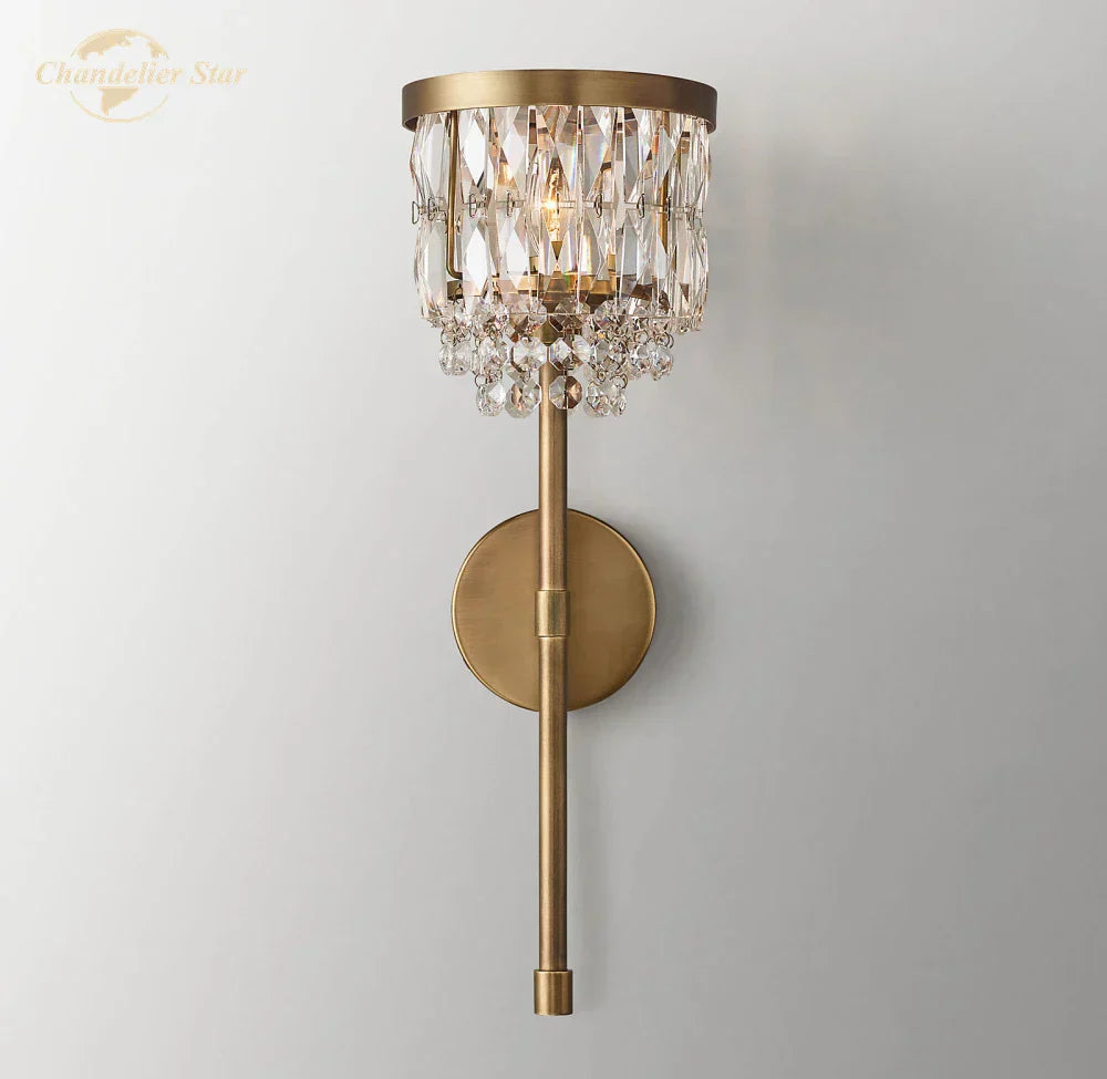 DecorBites™ Crystal LED Wall Sconce Dining Living Room Lighting Fixture