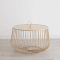 DecorBites™ Gold Pumpkin Coffee Table for Modern Living Room Décor