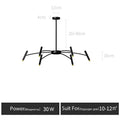 DecorBites™ LED Chandelier: Modern Nordic Design for Living Room, Bedroom, Office, Study - Home Décor Lighting