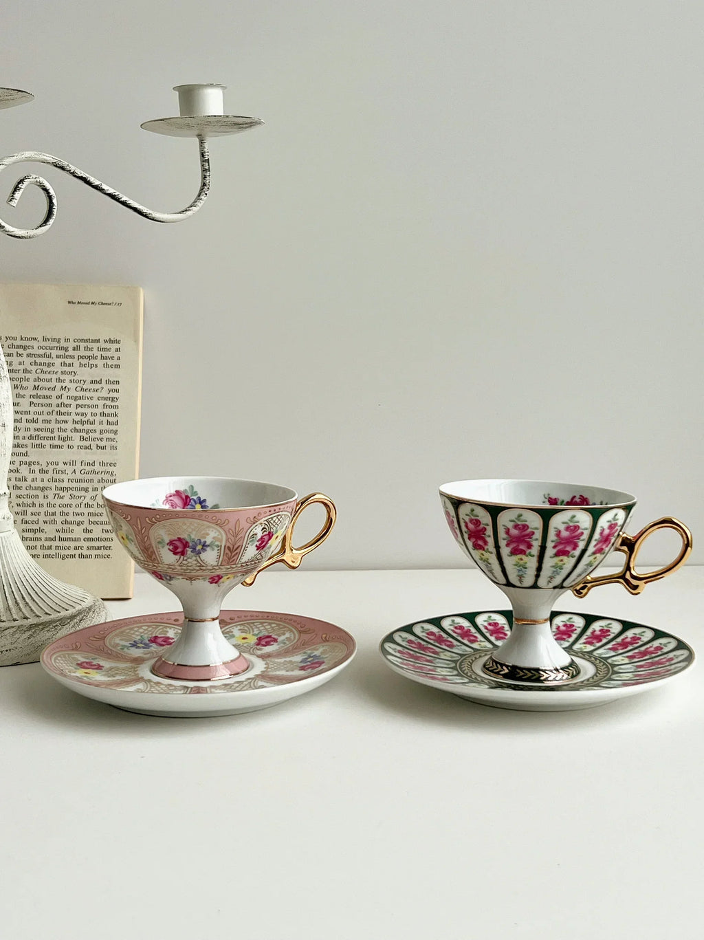 DecorBites™ Court Style Latte & Cappuccino Cup Set with Saucer, Tea Cup Set