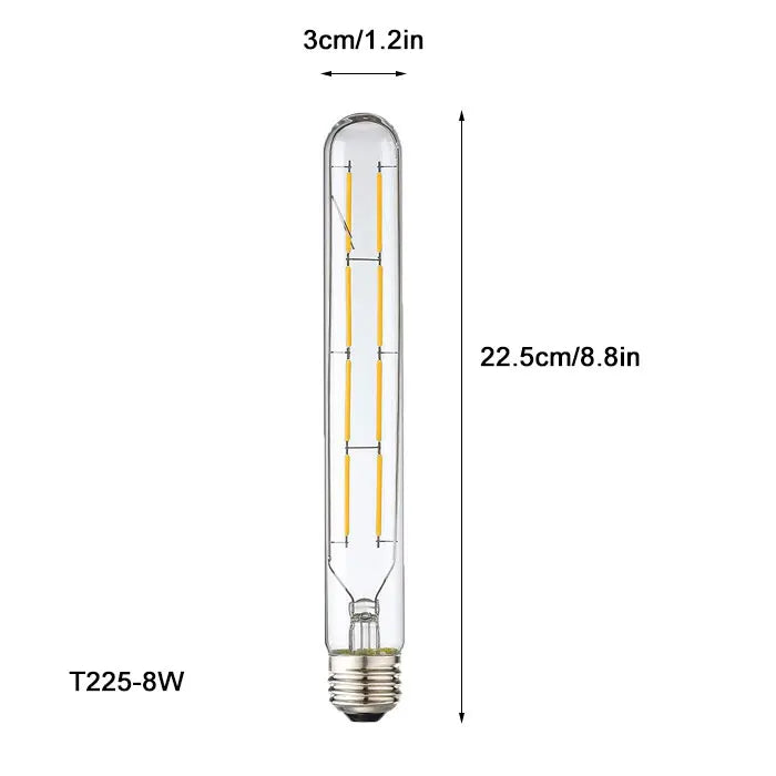 DecorBites™ LED Filament Tubular Edison Bulb 6000K T10 T185 T225 T30 T300 4W 6W 8W