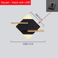 DecorBites™ LED Bedside Shelf Wall Lamp with USB Charger - Modern Minimalist Bedroom Reading Light