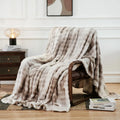DecorBites™ Fuzzy Faux Fur Blanket - Soft & Cozy Reversible Throw for Sofa & Bed