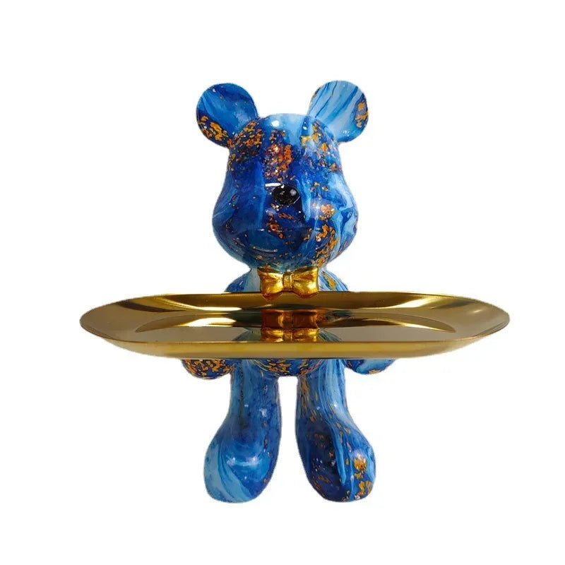 DecorBites™ Graffiti Bear Figurine Home Decor Sculpture Shelf Statue Table Gift