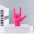 DecorBites™ Abstract Hand Love Sculpture: Nordic Style Resin Figurine for Home Decor