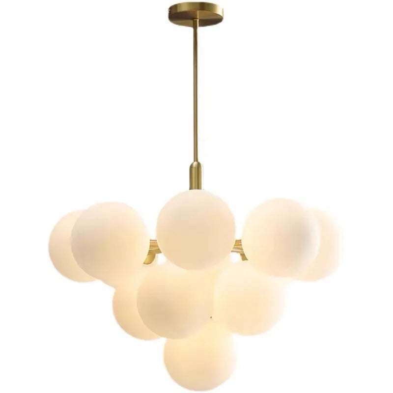 DecorBites™ Glass Ball Pendant Chandelier for Kitchen Living Room Bedroom