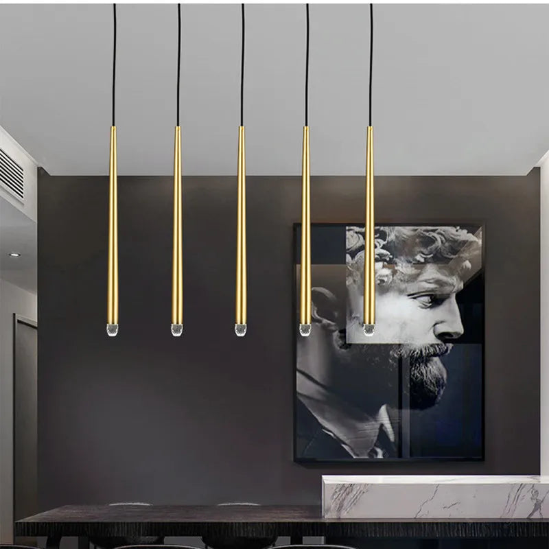DecorBites™ Crystal LED Pendant Chandelier for Retro Villa Stairs