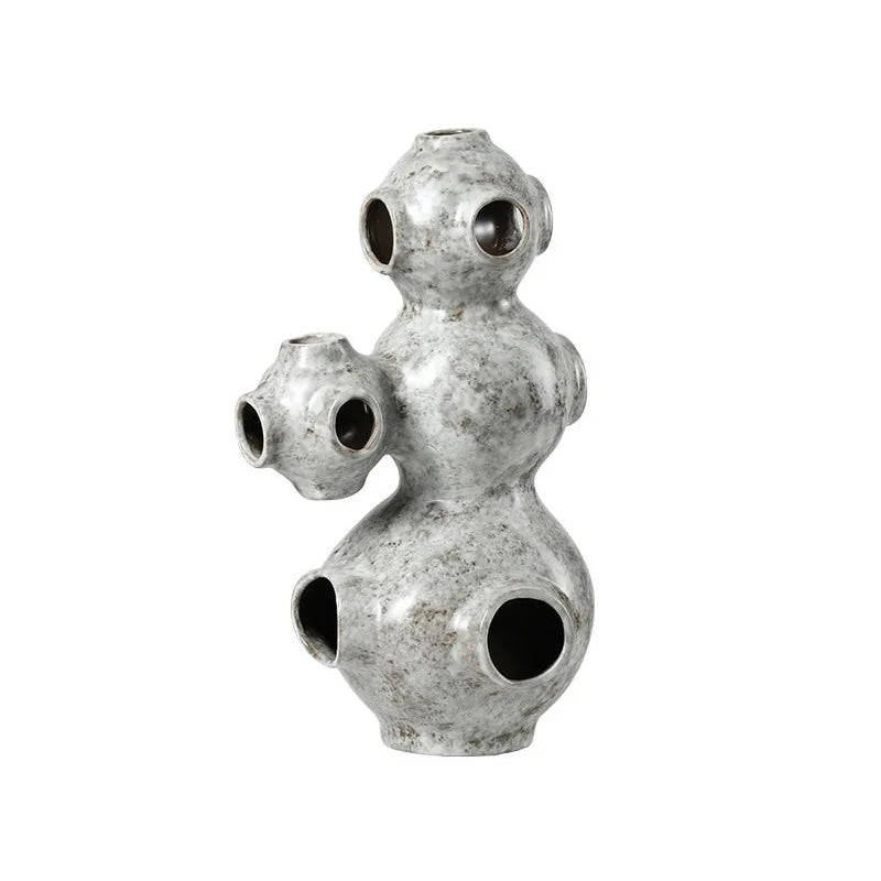 DecorBites™ Abstract Planet Hollow Pipe Ceramic Ornament Figurine - Home Decor Accessory