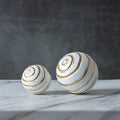 DecorBites™ Golden Texture Ball Geometric Desk Decoration - Minimalist Abstract Artwork