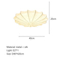 DecorBites™ Cream Silk LED Ceiling Lamp for Living Room Bedroom, Nordic Minimalist Style