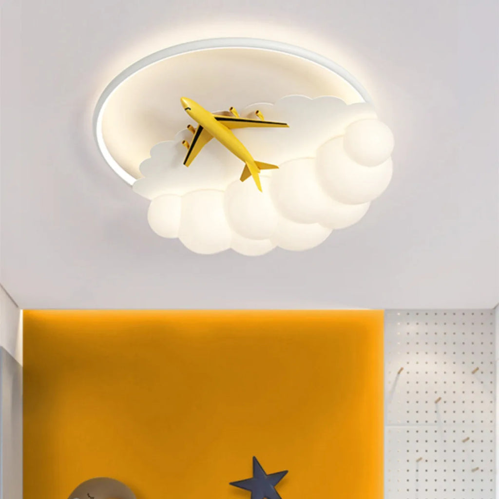 DecorBites™ Kids Cloud Airplane Chandelier Ceiling Light for Children's Bedroom