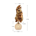 DecorBites™ Cute Squirrel Resin LED Wall Lamps for Home Decor and Lighting