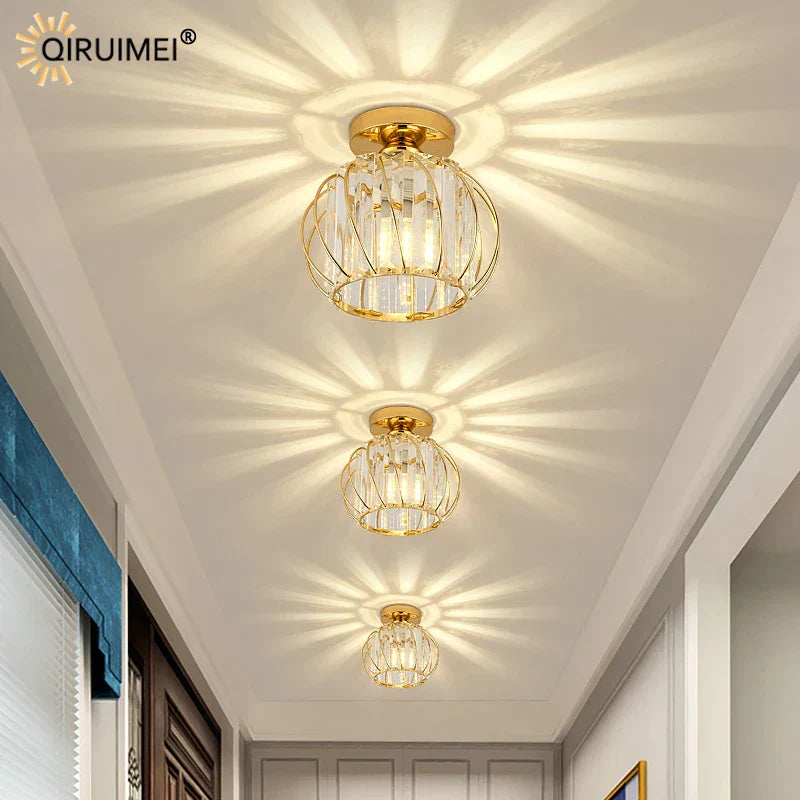 DecorBites™ Crystal Glass Nordic LED Chandelier for Modern Indoor Lighting