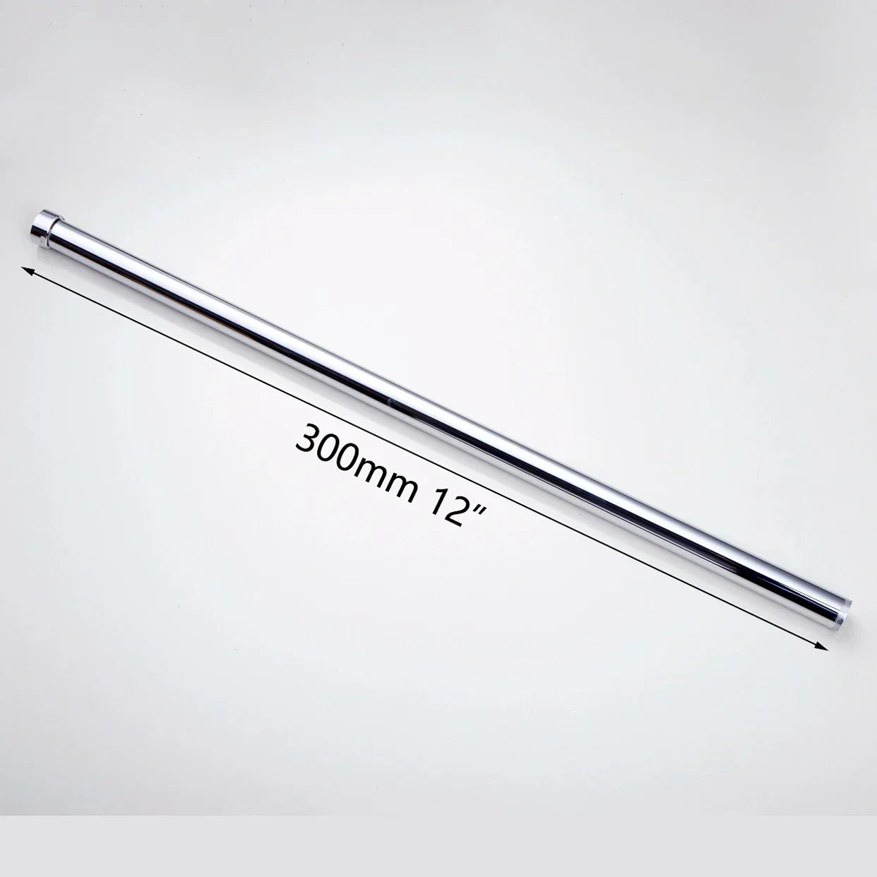DecorBites™ Golden Black Stainless Steel Round Shower Arm for Bathroom with Extension Arm