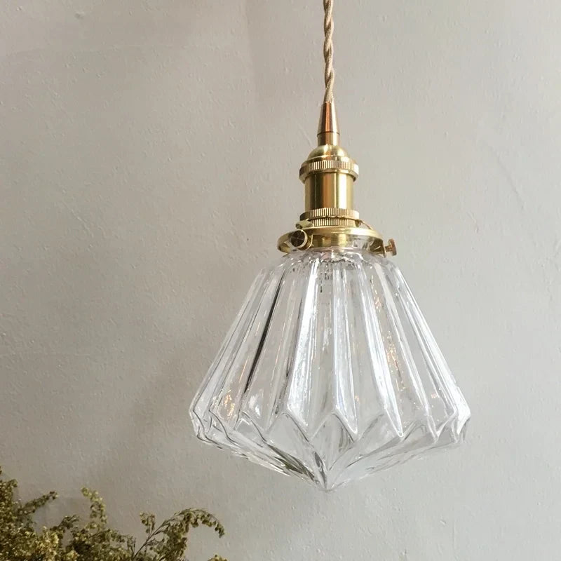 DecorBites™ Glass Pleats LED Pendant Lights for Home and Commercial Spaces