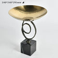 DecorBites™ Gold Metal Fruit Bowl Tray for Modern Luxury Home Decor