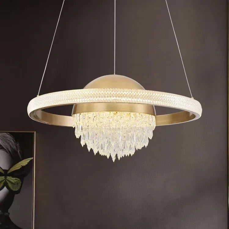 DecorBites™ Crystal Copper Pendant Lights: Elegant Nordic Design for Luxury Dining and Bedroom Décor
