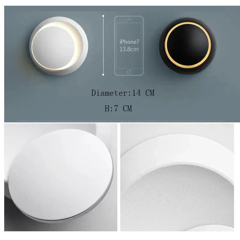 DecorBites™ Adjustable LED Crescent Wall Lights - Modern Lighting Fixtures for Bedroom and Living Room