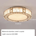 DecorBites™ Crystal Glass Luxury Ceiling Chandelier - Gold LED Home Decor