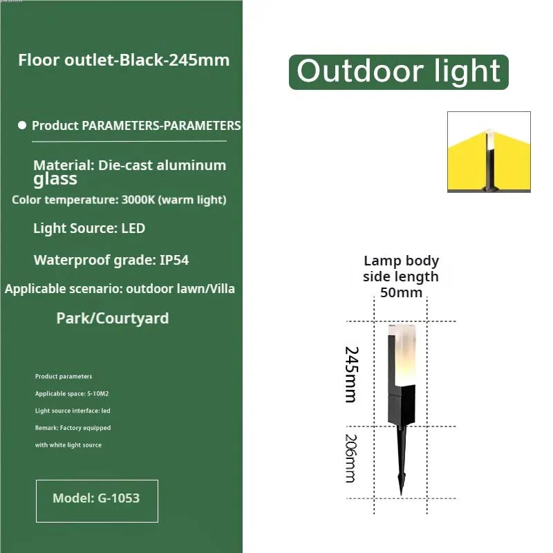 DecorBites™ LED Lawn and Courtyard Lights for Garden Villa Park Landscaping