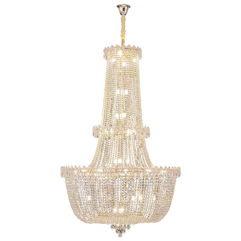 DecorBites™ Crystal Duplex Chandelier: New Light Luxury Modern Design for Living Room & Hall
