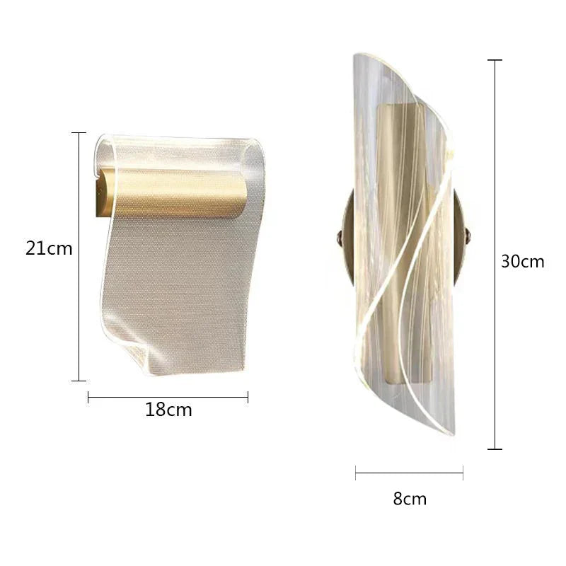 DecorBites™ Heavenly Book LED Wall Lamp - Modern Acrylic Design for Living Room and Bedroom