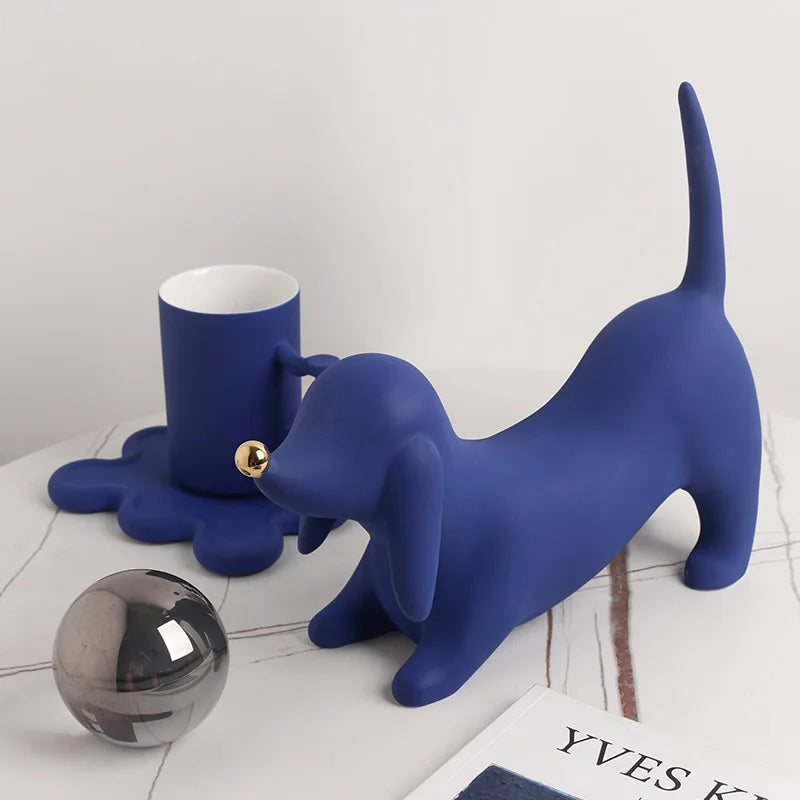 DecorBites™ Doberman Ceramic Art Statue | Nordic Luxury Home Decor Ornaments
