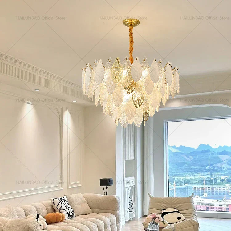 DecorBites™ French Crystal Chandelier for Elegant Living Room, Bedroom, or Restaurant