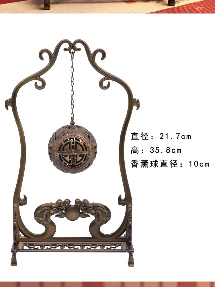 DecorBites™ Dragon Alloy Incense Burner: Zen Home Decor & Christmas Gift