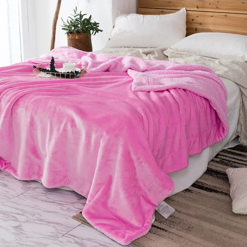 DecorBites™ Cozy Plush Blanket: Soft, Warm, Lightweight for Bedroom & Sofa All Seasons