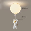 DecorBites™ LED Astronaut Glass Ball Pendant Light for Children's Room