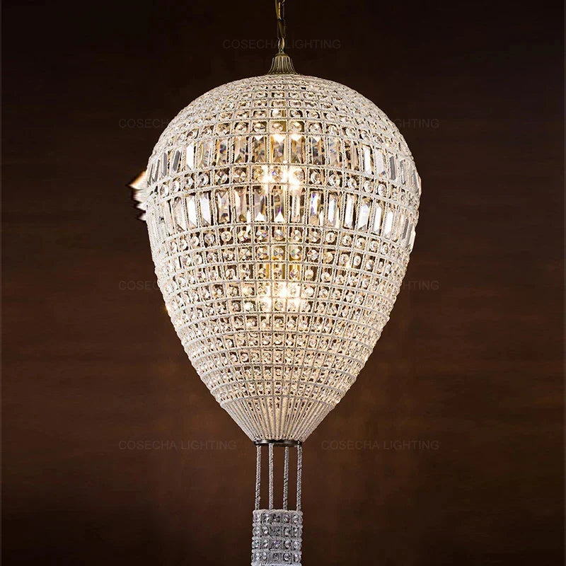 DecorBites™ French Balloon Crystal Pendant Lights for Luxury Home Decor