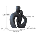 DecorBites™ Couple Love Sculpture Modern Nordic Abstract Ceramic Figurine Home Decor