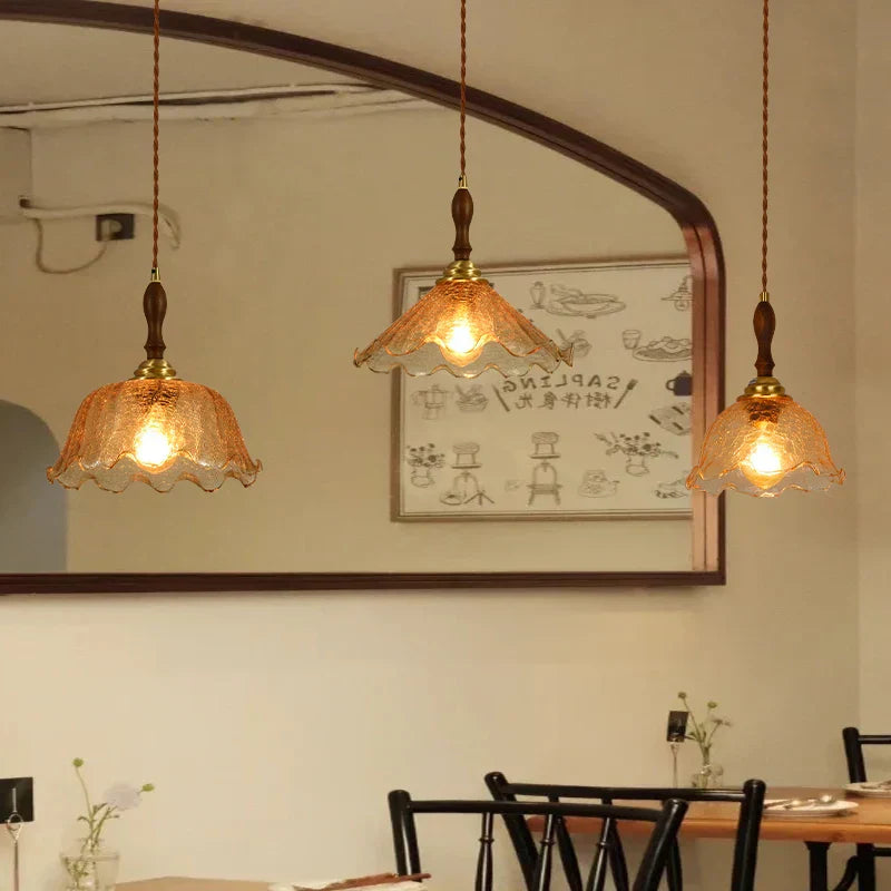 DecorBites™ Cracked Glass LED Pendant Lights for Home Decor, Restaurant, Living Room, Kitchen