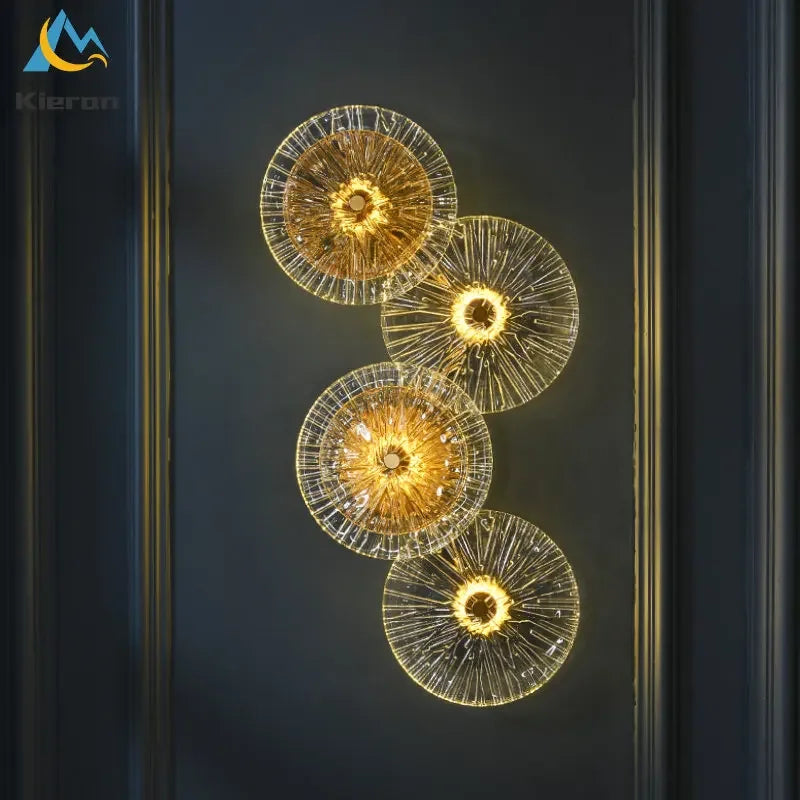 DecorBites™ Crystal LED Wall Lamps for Living Room Bedroom Decor