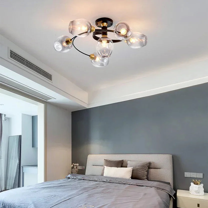 DecorBites™ Glass Ball LED Chandeliers for Room Pendant Lights